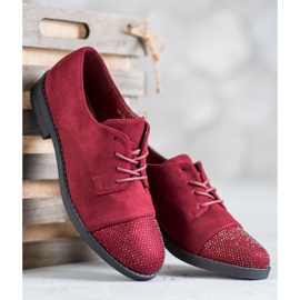 Best Shoes Schuhe mit Kristallen rot 1