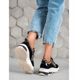 Kylie Sneakers mit Leopardenmuster schwarz mehrfarbig 1