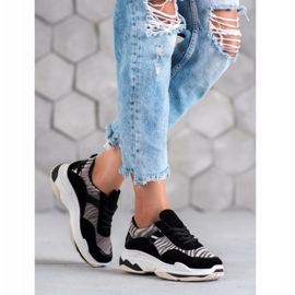 Kylie Sneakers mit Zebra-Print schwarz mehrfarbig 2