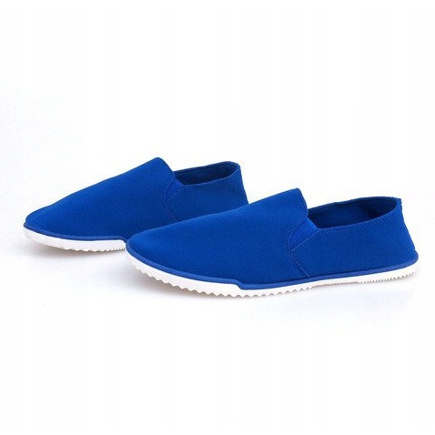 Lycra 8527 Blaue Slip-On-Sneakers 1