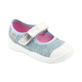 Befado Kinderschuhe 209P030 grau blau 1