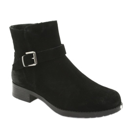 American Club SH04 schwarze Wildlederstiefel 1