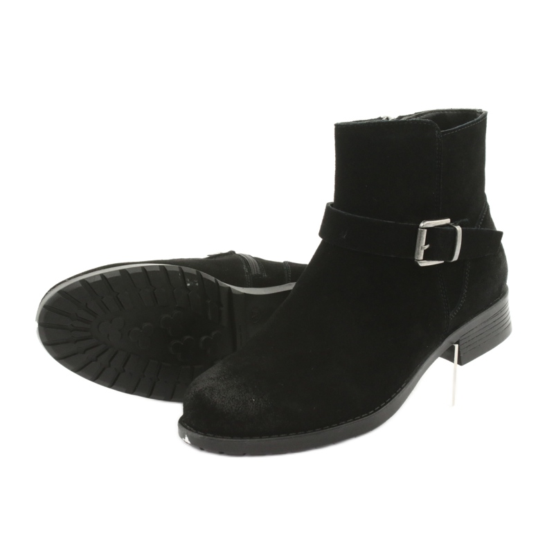 American Club SH04 schwarze Wildlederstiefel 5