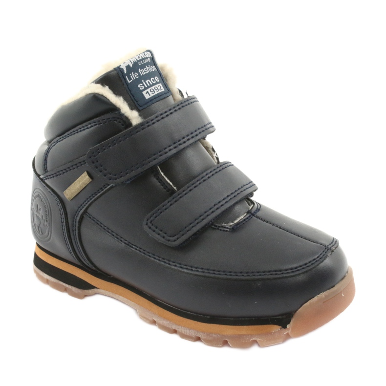 American Club Stiefel Klettstiefel American ES42 marineblau navy blau 1