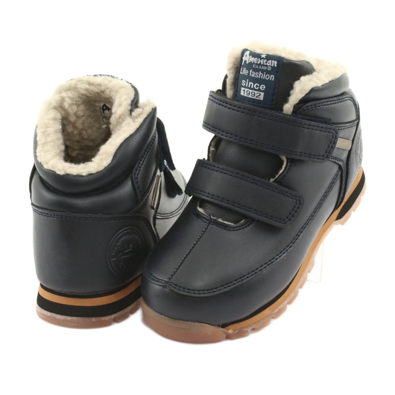 American Club Stiefel Klettstiefel American ES42 marineblau 3