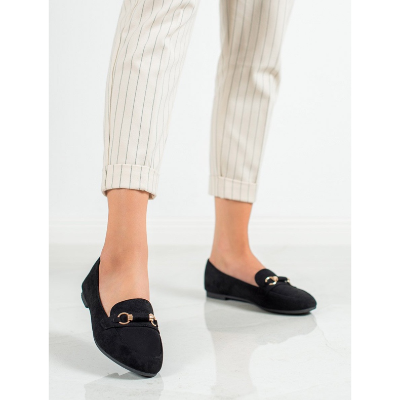 Nio Nio Wildleder-Loafer schwarz 1