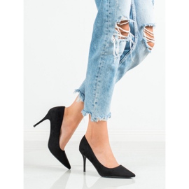 Diamantique Schwarze High-Heels 1