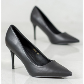 Diamantique High Heels aus Öko-Leder schwarz 2