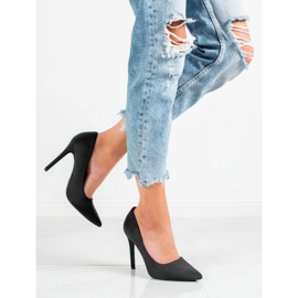 Diamantique Klassische schwarze High Heels 1