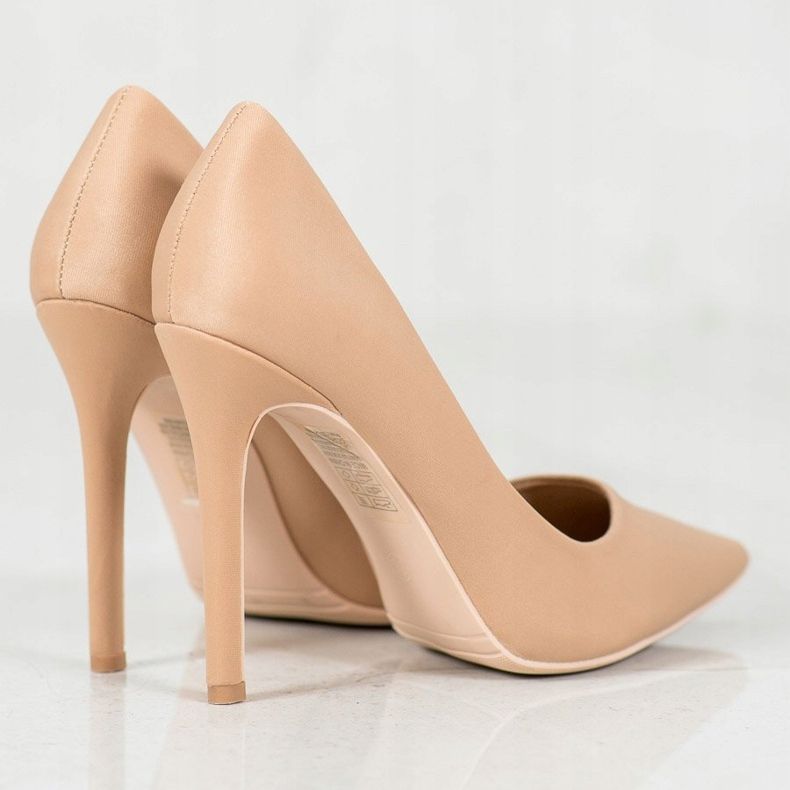 Diamantique Klassische beige Heels 1