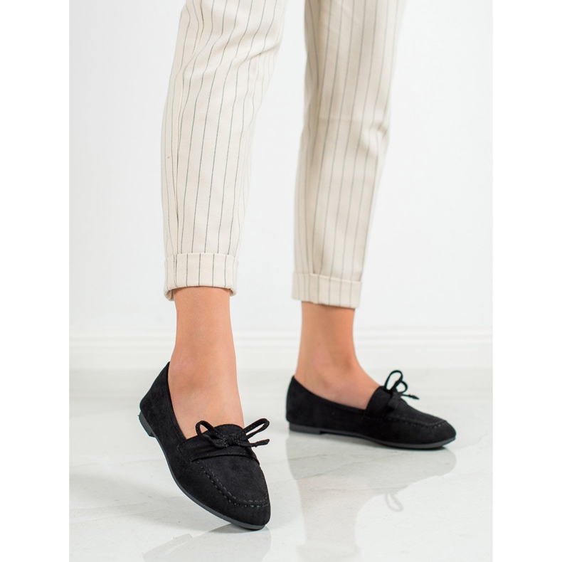 Nio Nio Schwarze Wildleder-Loafer 1