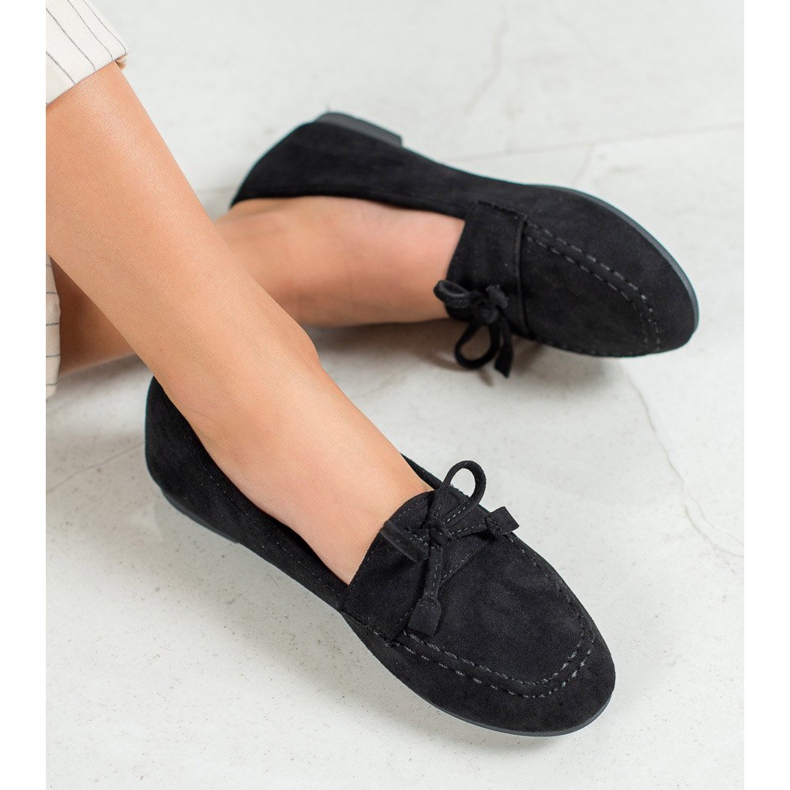 Nio Nio Schwarze Wildleder-Loafer 2