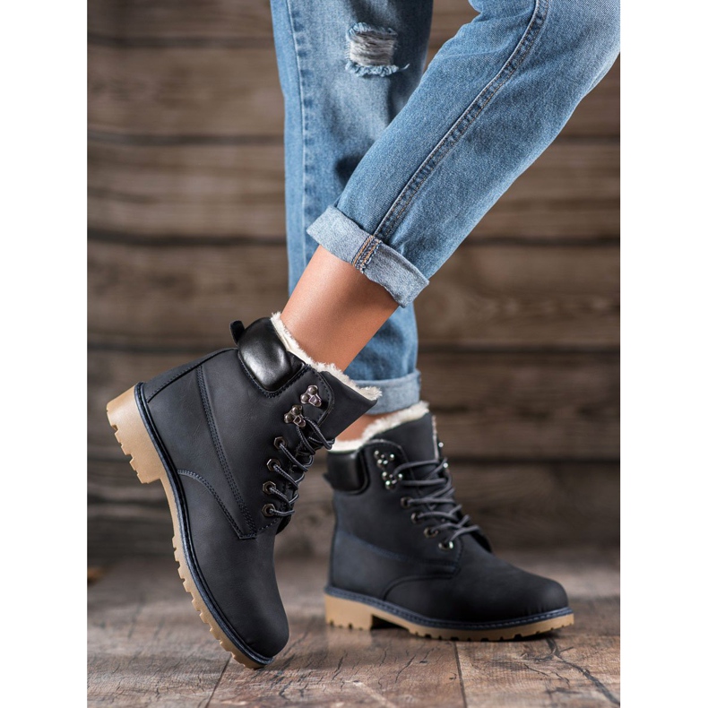 Super Me Warme Trapper schwarz 1