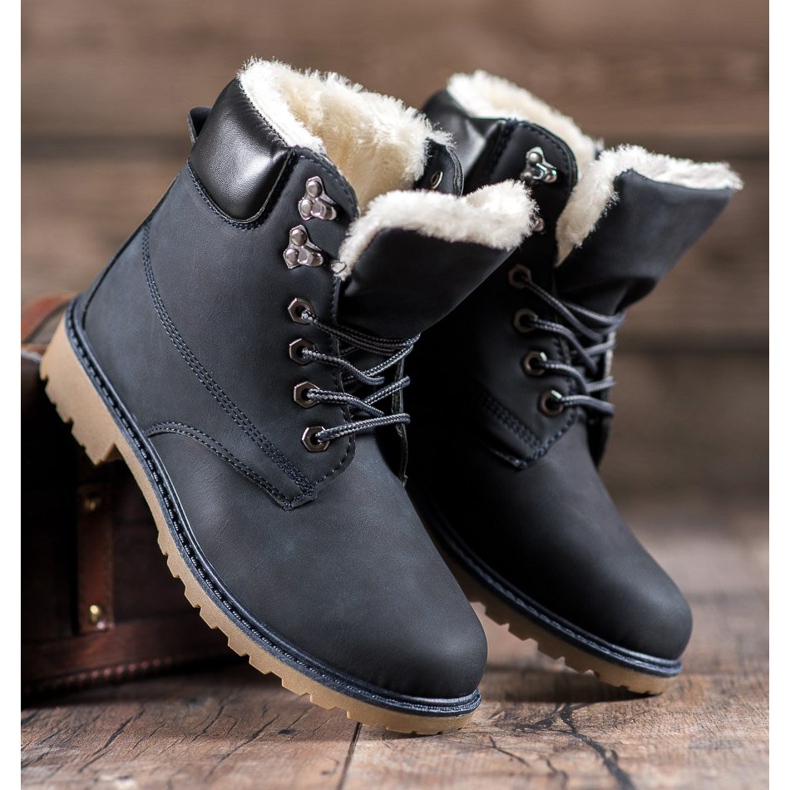 Super Me Warme Trapper schwarz 2