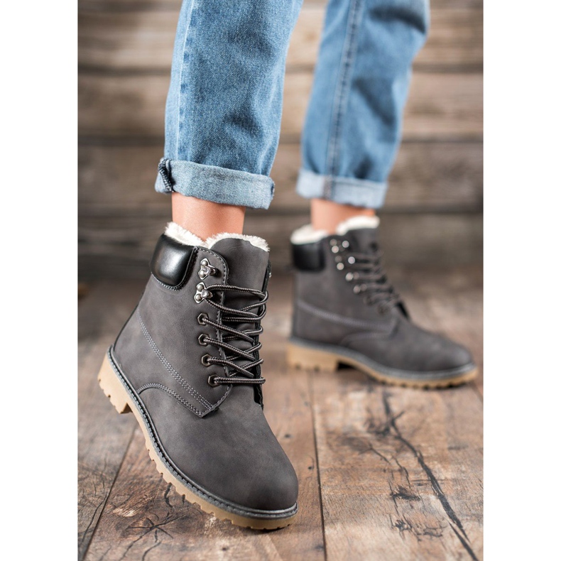 Super Me Warme Trapper grau 1