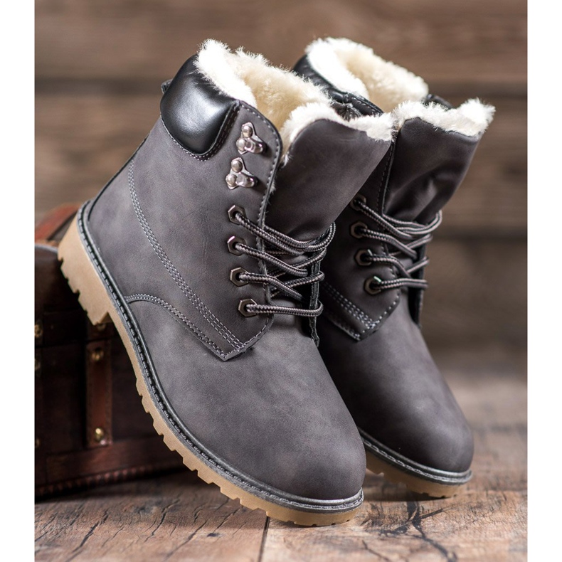 Super Me Warme Trapper grau 2