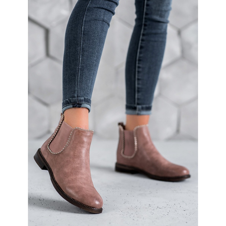 SDS Chelsea-Boots mit Jets rosa 1
