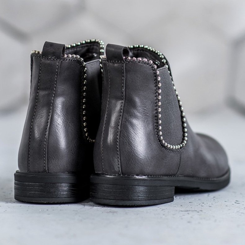 SDS Chelsea-Boots mit Jets grau 1