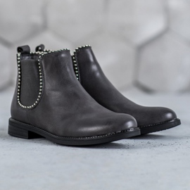 SDS Chelsea-Boots mit Jets grau 2