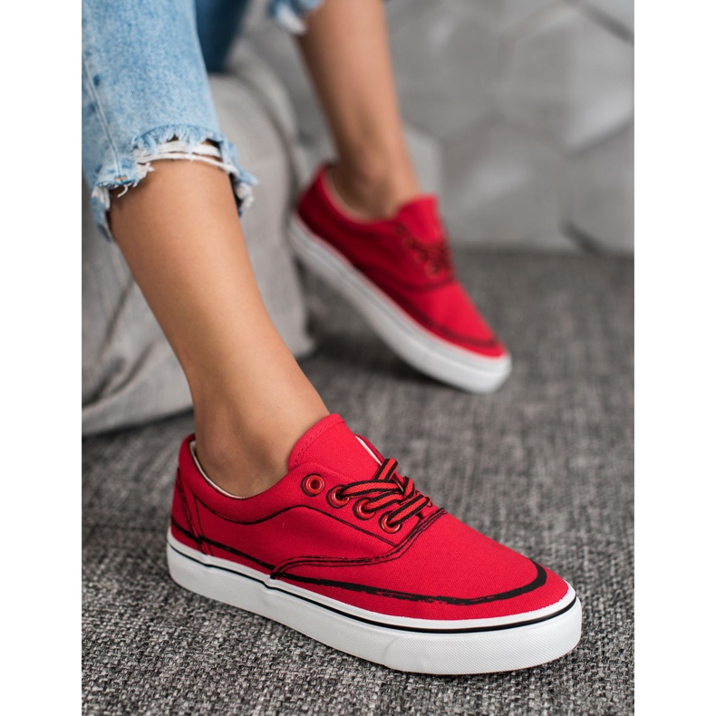 Bestelle Modische Turnschuhe rot 1