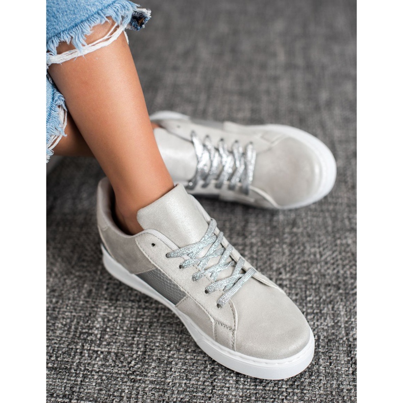 Emaks Mode-Turnschuhe grau 1