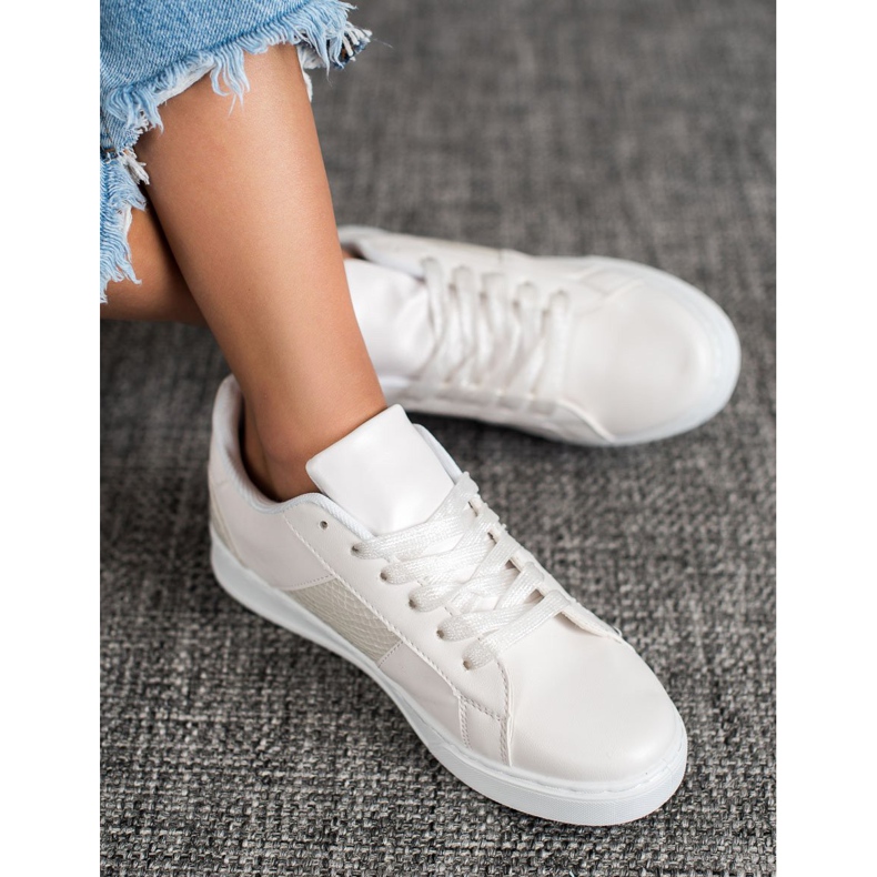 Emaks Mode-Turnschuhe weiß 1