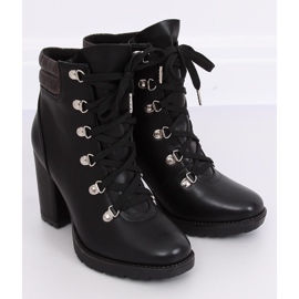 Schwarze High Heels 8992-PU Schwarz 2