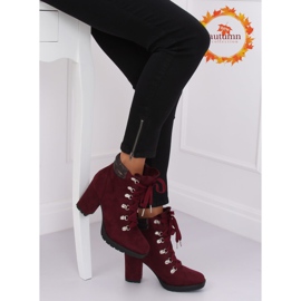 Kastanienbraune Holzstiefel 8992 Wine Red rot 1