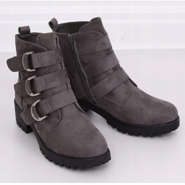 Grau Graue Stiefel für Damen Z144 Grau 2
