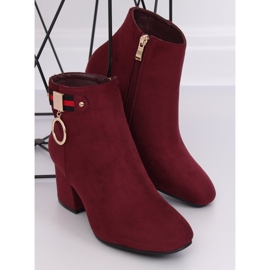Burgunder Stiefel mit hohen Absätzen B8816-1 Wine rot 2