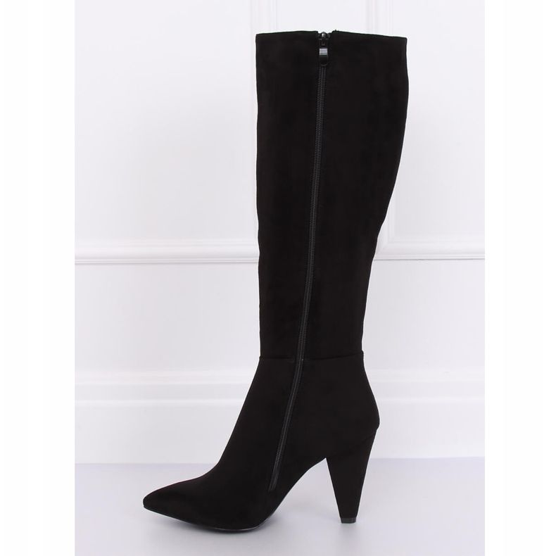 Klassische schwarze High Heels 8677 Schwarz 1