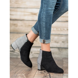 Filippo Stylische Stiefel auf einem Pfosten schwarz grau 1