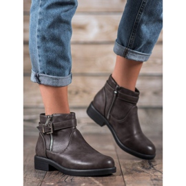 Abloom Graue Stiefeletten aus Öko-Leder 2