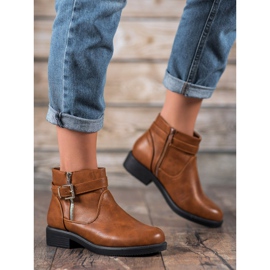 Abloom Braune Stiefel mit Öko-Leder 1