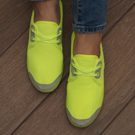 Lycra 1603 Gelbe Schnürsneaker 1