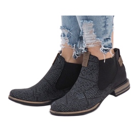 Schwarze Chelsea-Boots HX2U306-1B 1