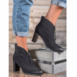 VINCEZA Stiefel mit Reißverschluss schwarz 1