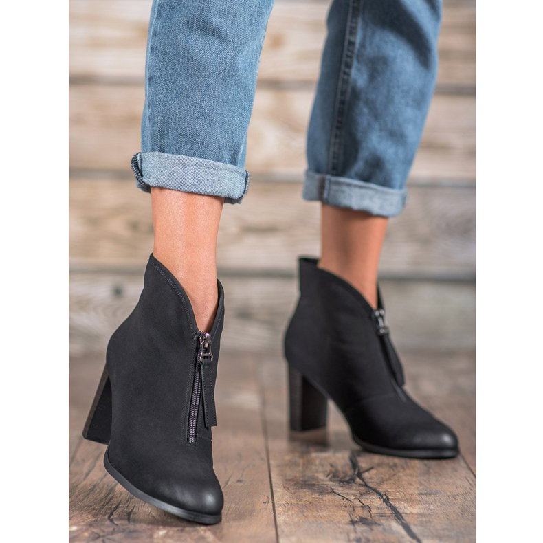 VINCEZA Stiefel mit Reißverschluss schwarz 2