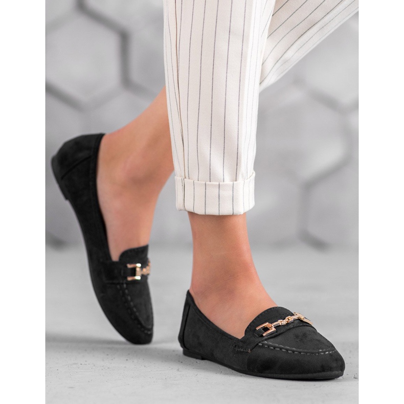 Abloom Wildleder Herren mit Ornament schwarz 2