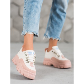 SHELOVET Sportschuhe zum Schnüren rosa 2