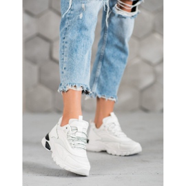 SHELOVET Mode-Turnschuhe weiß 1