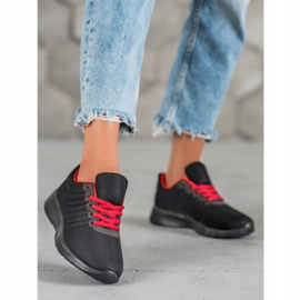 SHELOVET Schwarze Sportschuhe 2