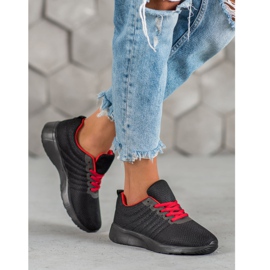 SHELOVET Schwarze Sportschuhe 1