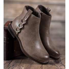 Forever Folie Klassische Stiefel mit Verzierungen braun 1