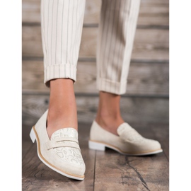 Bestelle Mokassins mit Glitzer braun 1