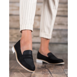 Bestelle Mokassins mit Glitzer schwarz 2