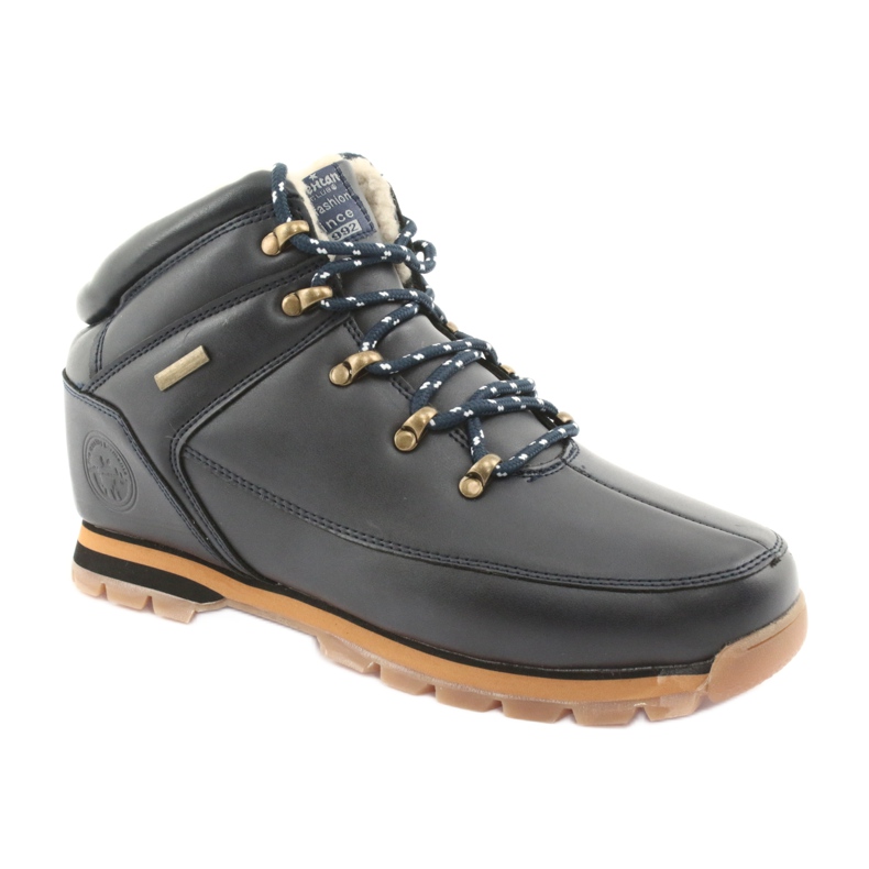 American Club Schnürstiefel ES40 marine marineblau 1