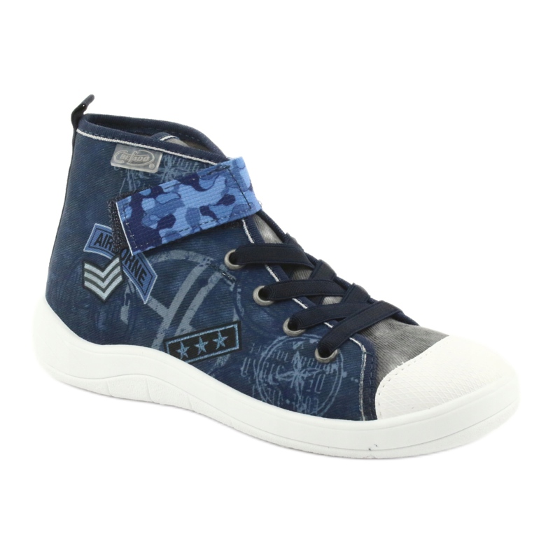 Befado Kinderschuhe 268Y071 blau grau 1
