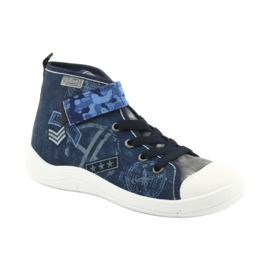 Befado Kinderschuhe 268Y071 marineblau blau grau 1