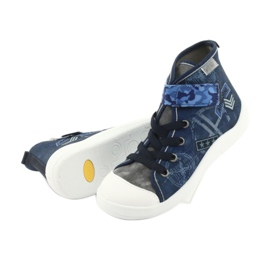 Befado Kinderschuhe 268Y071 marineblau blau grau 4